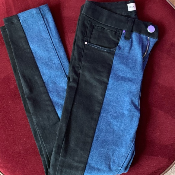 ASOS 'SCULPT ME' Premium Jeans in Two Tone Panels NWOT - Picture 6 of 6